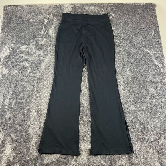 Maeve Anthropologie Ponte Knit Flare Split Ankle Pants Pull On Black Women's S - Picture 11 of 13